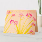 Dekorrosa und grün karte (Vorderseite)