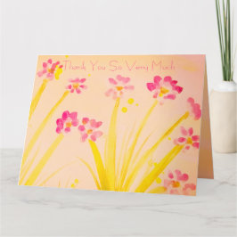 Dekorrosa und grün karte