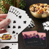 Dekorrosa und Lila Landschaft Spielkarten (In Situ)