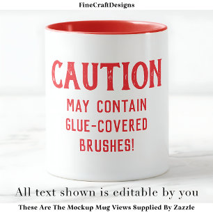 Dekoseiten-Pinsel Zitat Custom RW04 Funny Craft Tasse