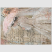 Dekouapage Süd Charm Flower Pink Parasol Seidenpapier (Vorderseite)