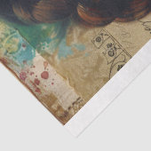 Dekoupage #2 der Serie "Multiculturelle Frauen der Seidenpapier (Ausschnitt)