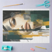 Dekoupage #4 der Serie Multiculturelle Frauen der  Seidenpapier (Basteln)