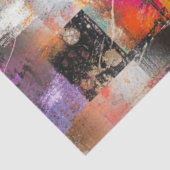 Dekoupage Abstrakt Artwork Grids Textures Muster Seidenpapier (Ausschnitt)