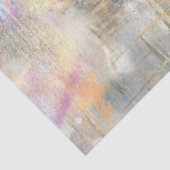 Dekoupage Abstrakt Blue Pink Lila Gelb Design Seidenpapier (Ausschnitt)