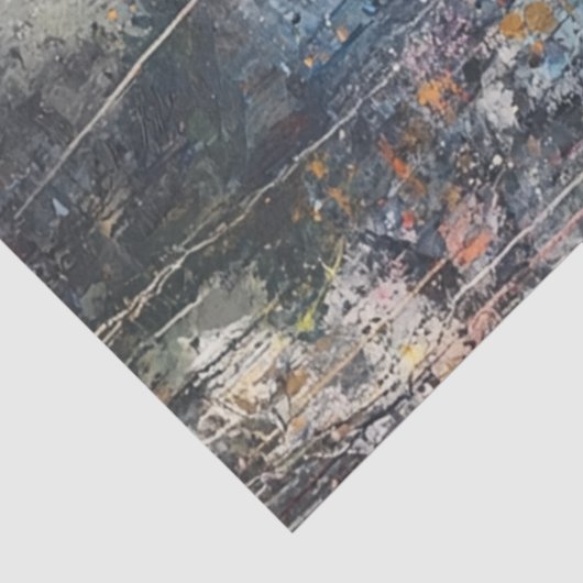 Dekoupage Abstrakt Buddha Pose Seidenpapier (Ausschnitt)