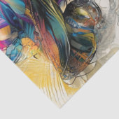 Dekoupage Abstrakt Patterns Frauenhut Seidenpapier (Ausschnitt)