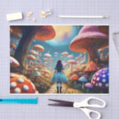 Dekoupage Alice zwischen dem Mushroom Tissue Paper Seidenpapier (Handwerk)