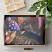 Dekoupage Alice zwischen dem Mushroom Tissue Paper Seidenpapier (Geschenk)