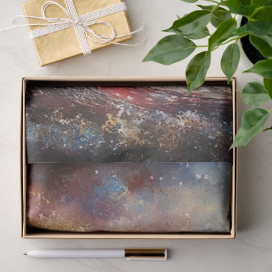 Dekoupage American Flag Ocean Wave Patriotic Seidenpapier (Geschenk)