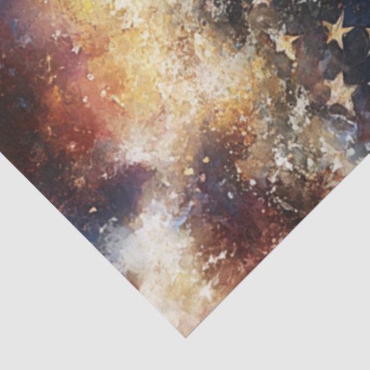 Dekoupage American Flag Ocean Wave Patriotic Seidenpapier (Ausschnitt)