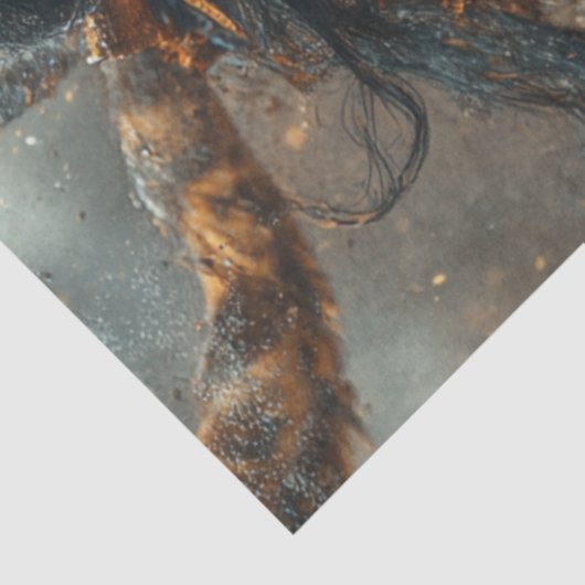 Dekoupage Amerikanische Ureinwohner Kriegerin Frau Seidenpapier (Ausschnitt)