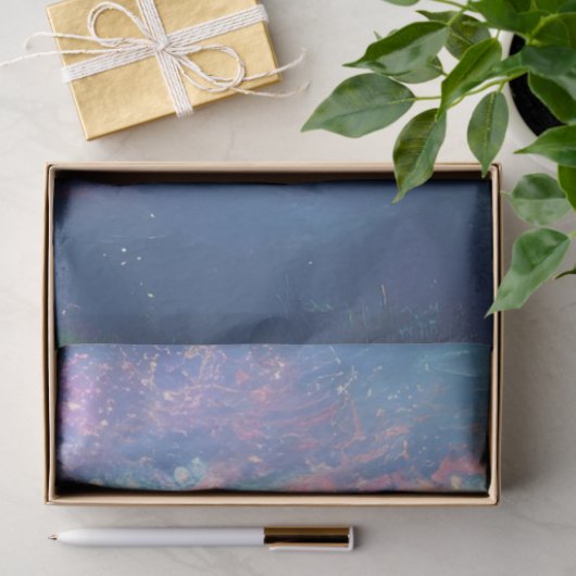 Dekoupage Aquamarin Ocean Manatee Wildlife Seidenpapier (Geschenk)