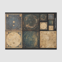 Dekoupage Art Celestis Atlases Seidenpapier