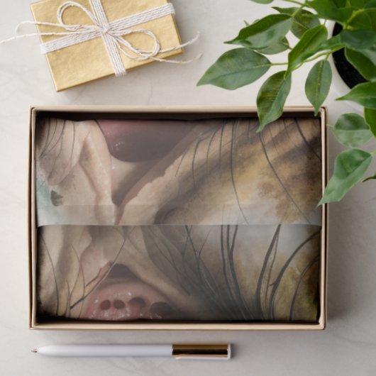 Dekoupage Auge des Universums als Landschaft Seidenpapier (Geschenk)