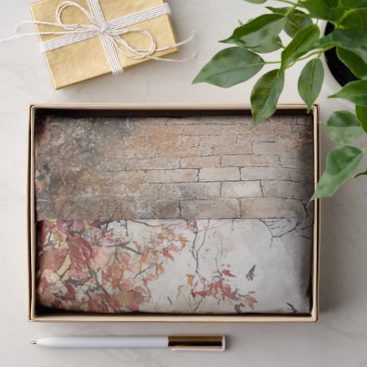 Dekoupage Autumn Scene Great Wall China Seidenpapier (Geschenk)