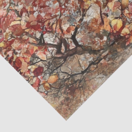 Dekoupage Autumn Scene Great Wall China Seidenpapier (Ausschnitt)