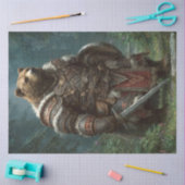 Dekoupage Bear Mittelalterlicher Rüstungswald Seidenpapier (Basteln)