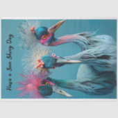 Dekoupage Birds Sun Shiny Day Seidenpapier (Vorderseite)