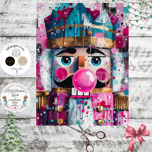 Dekoupage Bubblegum Majesty Rosa Nussknacker Seidenpapier