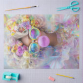 Dekoupage Bubblegum Summer Art mit Retro Vibes Seidenpapier (Basteln)