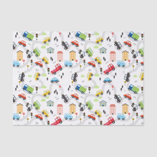 Dekoupage Cars Trucks Seidenpapier (Vorderseite)