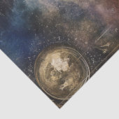 Dekoupage Celestial Map Astrologisches Diagramm Seidenpapier (Ausschnitt)