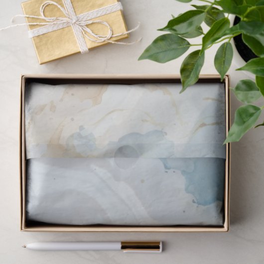 Dekoupage Celestial Soft Blue Crescent Moon Seidenpapier (Geschenk)