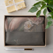 Dekoupage Charming Pig Ordiniert in rosa Blume Seidenpapier (Geschenk)