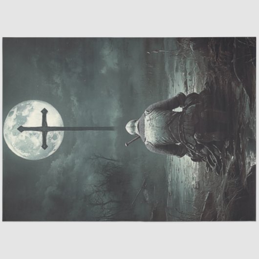 Dekoupage Christlich Warrior Osterfeier Seidenpapier (Vorderseite)