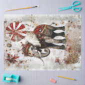 Dekoupage Circus Elephant Ordised Festive Element Seidenpapier (Basteln)