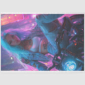 Dekoupage Classic Poster Futuristic Biker Chic Seidenpapier (Vorderseite)