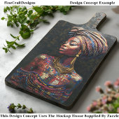 Dekoupage Coolen nigerianischen Frauen Imitate Mos Seidenpapier