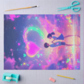 Dekoupage Couple in Liebe Magisches Ambiente Seidenpapier (Basteln)