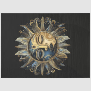 Dekoupage Crescent Intricate Celestial Sun Seidenpapier