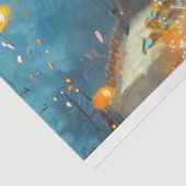 Dekoupage Day of Dead Celebrations Fireworks Seidenpapier (Ausschnitt)