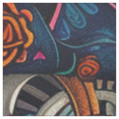 Dekoupage Day of Dead Skeleton Vibrant Stoff (Muster)