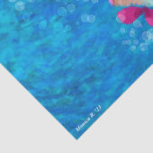 Dekoupage der Abstrakten Fischküste Seidenpapier (Detail)