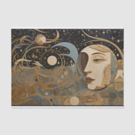 Dekoupage der Abstrakten geometrischen Zeichnung Seidenpapier