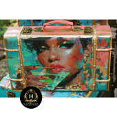 Dekoupage der Afrikanischen Amerikanerin Green Mar Seidenpapier