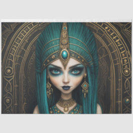 Dekoupage der ägyptischen Kleopatra Seidenpapier