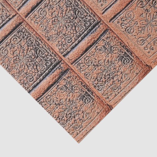 Dekoupage der alten Beige Buchbibliothek Seidenpapier (Detail)