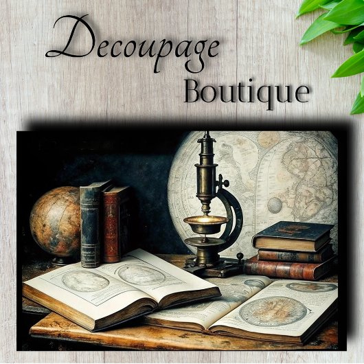 Dekoupage der antiken Kartografie Seidenpapier