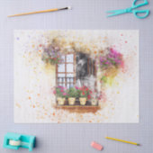 Dekoupage der Aquarelle Seidenpapier (Basteln)