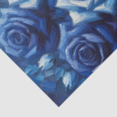 Dekoupage der blauen Rose Seidenpapier (Detail)