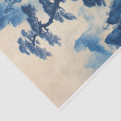 Dekoupage der blauen Tinte Seidenpapier (Ausschnitt)