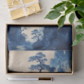 Dekoupage der blauen Tinte Seidenpapier (Geschenk)