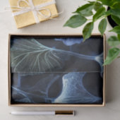 Dekoupage der Blue Luminogram Ginkgo Blätter / Seidenpapier (Geschenk)