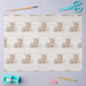 Dekoupage der Blumenwaldlandwirbel Seidenpapier (Basteln)