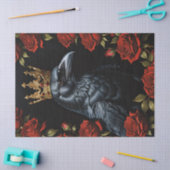 Dekoupage der Crow-Rote Rosen Seidenpapier (Basteln)